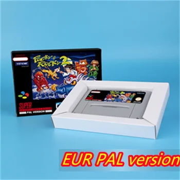 untuk kartu permainan Pocky & Rocky 2 16bit untuk konsol video game SNES versi EUR PAL